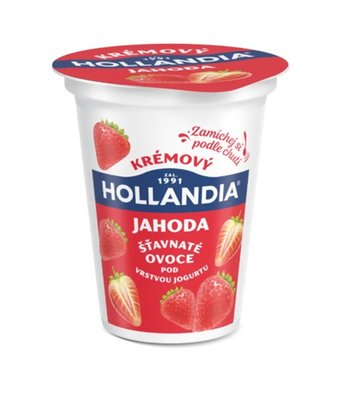 Obrázek Hollandia krémový jogurt jahoda s kulturou BiFi