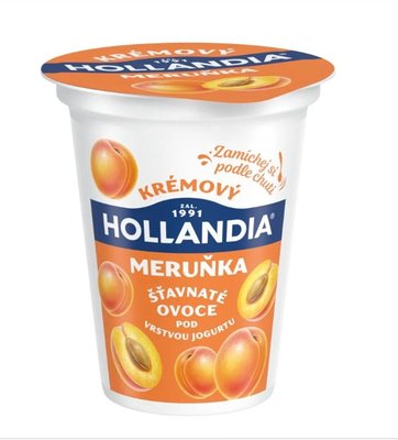 Obrázek Hollandia krémový jogurt meruňka s kulturou BiFi