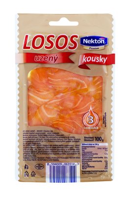 Obrázek ŠETŘÍME JÍDLEM: Losos uzený kousky NEKTON 100 g