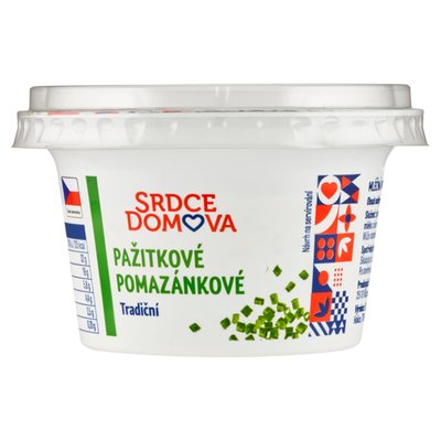 Obrázek ŠETŘÍME JÍDLEM: Srdce domova Tradiční pažitkové pomazánkové 150g