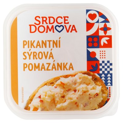 Obrázek ŠETŘÍME JÍDLEM: Srdce domova Pikantní sýrová pomazánka 135g
