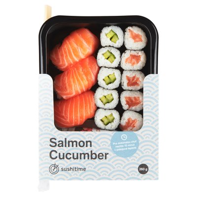 Obrázek ŠETŘÍME JÍDLEM: Sushi Time Salmon Cucumber 260g