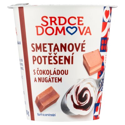 Obrázek Srdce domova Smetanové potěšení s čokoládou a nugátem 130g