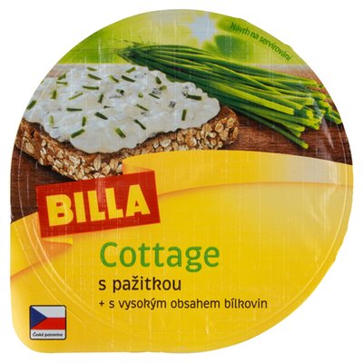 Obrázek ŠETŘÍME JÍDLEM: BILLA Cottage s pažitkou 200g