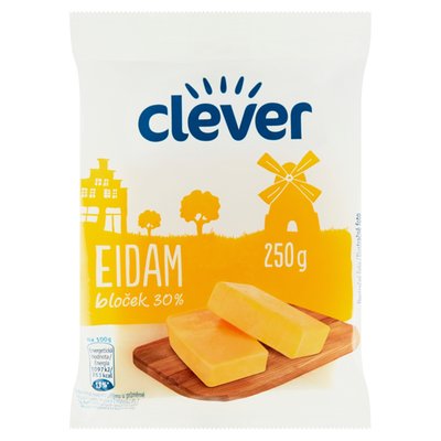 Obrázek ŠETŘÍME JÍDLEM: clever Eidam bloček 30% 250g