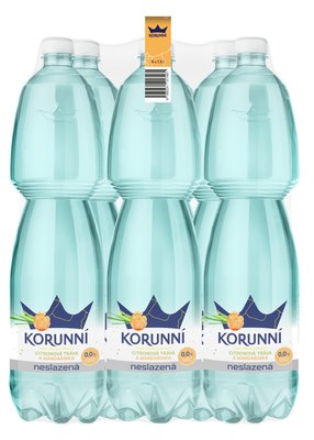 Obrázek Korunní Jemně perlivá s příchutí citronová tráva a mandarinka 1,5l