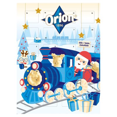 Obrázek ORION Adventní kalendář z bílé čokolády 85g