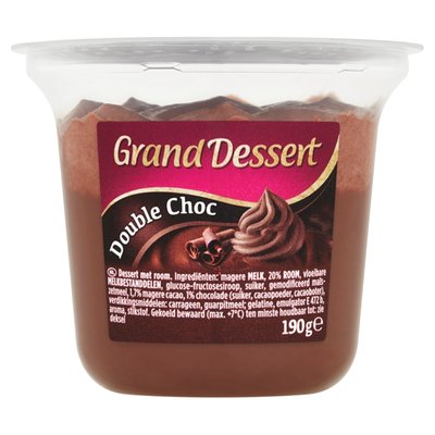 Obrázek ŠETŘÍME JÍDLEM: Ehrmann Grand Dessert Double Choc 190g