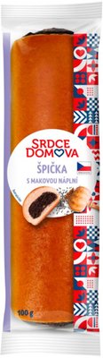 Obrázek Srdce domova Špička s makovou náplní 100g