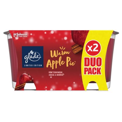 Obrázek Glade svíčka Warm Apple Pie duopack 2x112g