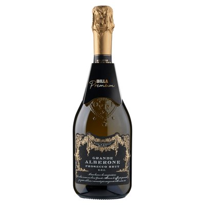 Obrázek BILLA Premium Grande Alberone Prosecco Brut D.O.C. šumivé víno 0,75l