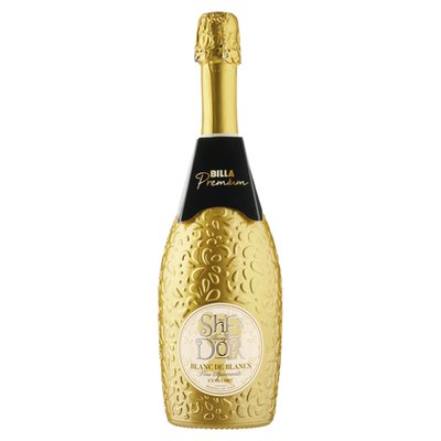 Obrázek BILLA Premium Blanc de Blancs She's Always d'Or šumivé víno 0,75l