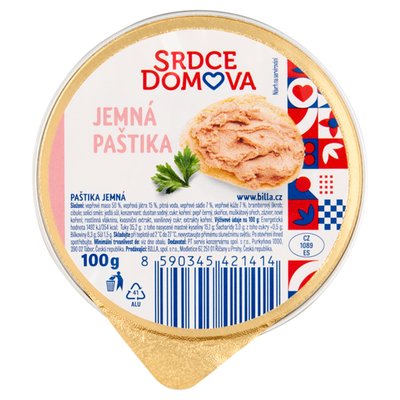 Obrázek Srdce domova Jemná paštika 100g