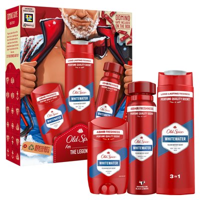 Obrázek Old Spice Whitewater Alpinist Sada S Deodorantem Ve Spreji, Tuhým Deodorantem A Sprchovým Gelem