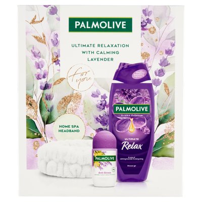 Obrázek Palmolive Lavender dárková sada (sprch. gel 500 ml+roll on 65 ml+gumička do vlasů)