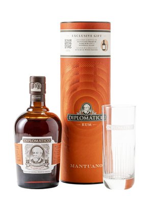 Obrázek Diplomatico Mantuano Tuba 0,7l 40% + 1 sklenice