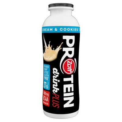 Obrázek Zott Protein Drink Plus mléčný nápoj s příchutí smetany a sušenek 250ml
