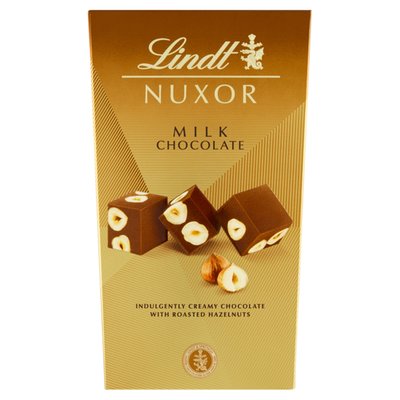 Obrázek ŠETŘÍME JÍDLEM: Lindt Nuxor Oříšková mléčná čokoláda Gianduja s celými jádry lískových ořechů 165g