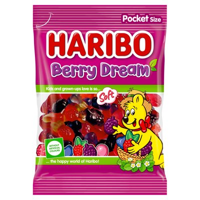 Obrázek Haribo Berry Dream želé s ovocnou příchutí 80g