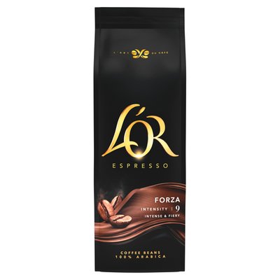 Obrázek ŠETŘÍME JÍDLEM: L'OR Expresso Forza káva pražená zrnková 500g