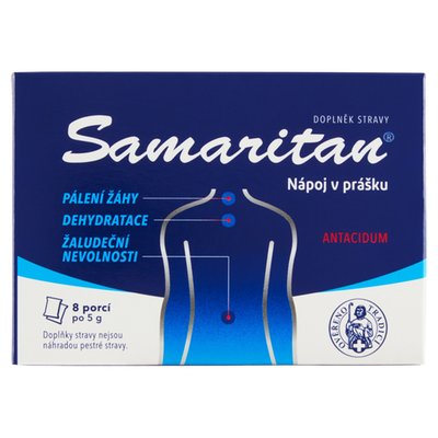 Obrázek ŠETŘÍME JÍDLEM: Samaritan Antacidum nápoj v prášku 8 x 5g (40g)