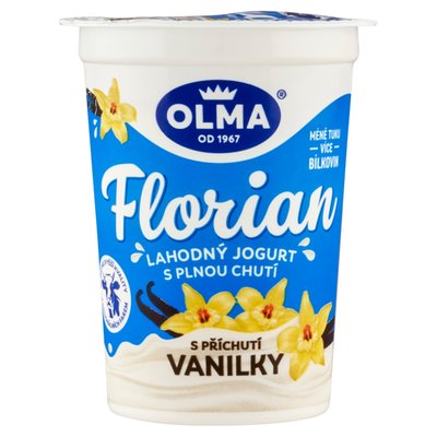 Obrázek ŠETŘÍME JÍDLEM: Olma Florian Lahodný jogurt s plnou chutí s příchutí vanilky 150g
