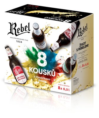 Obrázek ŠETŘÍME JÍDLEM: Rebel Original MP 8*0,5l