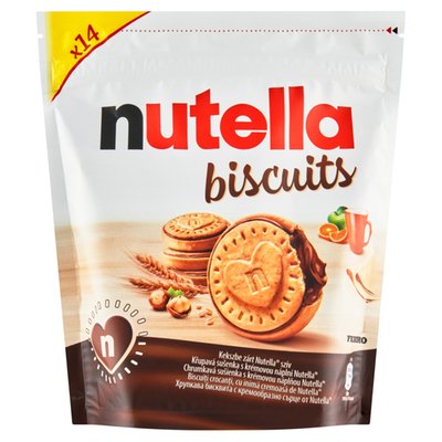 Obrázek ŠETŘÍME JÍDLEM: Nutella Biscuits sušenka plněná lískooříškovou pomazánkou s kakaem 193g