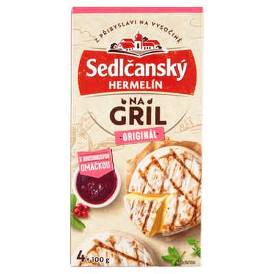 Obrázek ŠETŘÍME JÍDLEM: Sedlčanský Hermelín na gril originál s brusinkovou omáčkou 450g