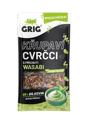 Obrázek Grig Křupaví cvrčci s příchutí wasabi 13g
