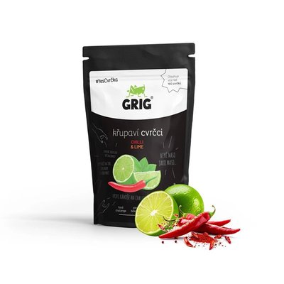 Obrázek Grig Křupaví cvrčci s příchutí chilli a limetky 20g