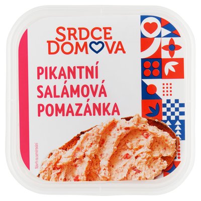Obrázek ŠETŘÍME JÍDLEM: Srdce domova Pikantní salámová pomazánka 135g