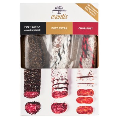 Obrázek Can Duran Exentis dárkové balení mini fuet 3 x 80g (240g)