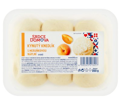 Obrázek ŠETŘÍME JÍDLEM: Srdce domova Kynutý knedlík s meruňkovou náplní 6 ks 350g