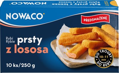 Obrázek Rybí prsty z lososa Nowaco 250g