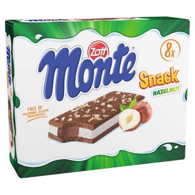 Obrázek Zott Monte Snack Hazelnut 8 x 29g (232g)