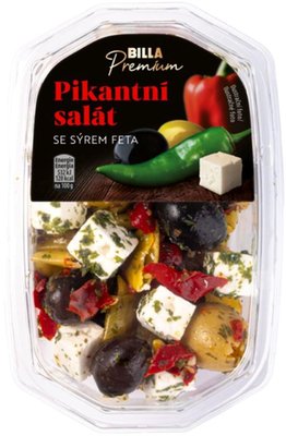Obrázek Billa Premium Pikantní salát se sýrem Feta 150g