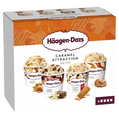 Obrázek ŠETŘÍME JÍDLEM: Häagen Dazs Caramel attraction multipack 4x95ml