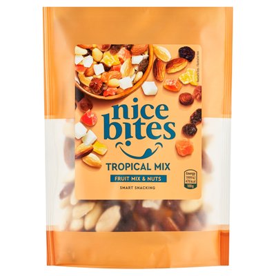 Obrázek ŠETŘÍME JÍDLEM: Nice Bites Směs sušeného a proslazeného ovoce, kokosu a jader skořápkových plodů 200g