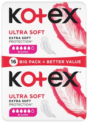 Obrázek Kotex Ultra SOFT Super 16 ks