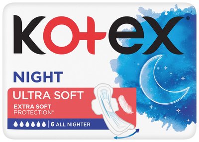 Obrázek Kotex Ultra SOFT Night 6 ks