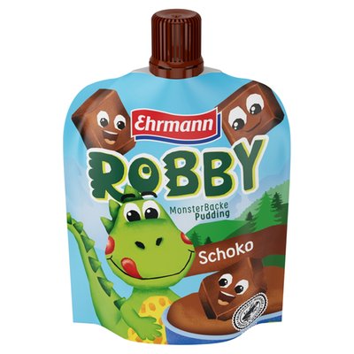 Obrázek ŠETŘÍME JÍDLEM: Ehrmann Robby Monster Backe Pudding Chocolate 90g