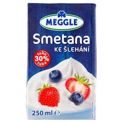 Obrázek ŠETŘÍME JÍDLEM: Meggle Smetana ke šlehání 30% tuku 250ml