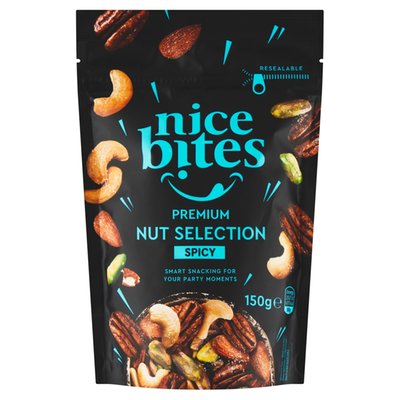 Obrázek ŠETŘÍME JÍDLEM: Nice Bites Směs pečených jader skořápkových plodů s pikantním kořením 150g