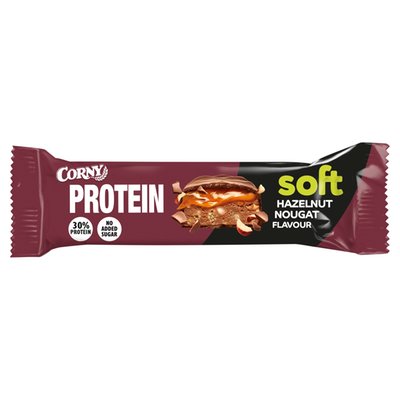 Obrázek CORNY SOFT proteinová tyčinka Lískový oříšek-nugát 45g