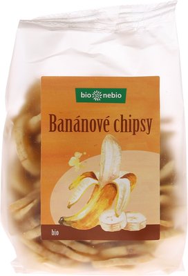 Obrázek Bio banánové chipsy bio*nebio 150 g