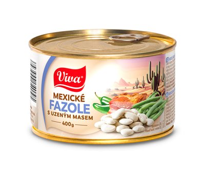 Obrázek Mexické fazole s uzeným masem (pálivé) 400g