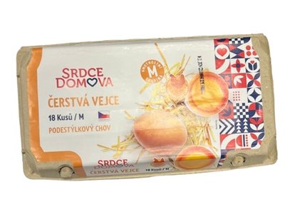Obrázek ŠETŘÍME JÍDLEM: Podestýlková vejce Srdce domova M 18 ks