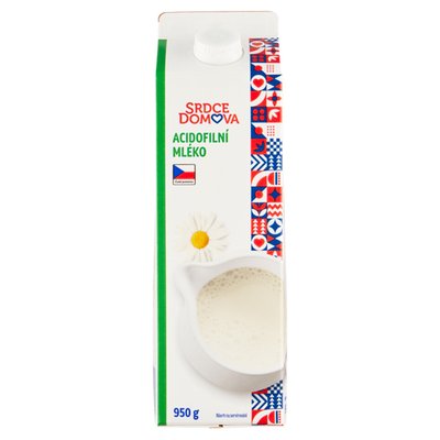 Obrázek ŠETŘÍME JÍDLEM: Srdce domova Acidofilní mléko 950g