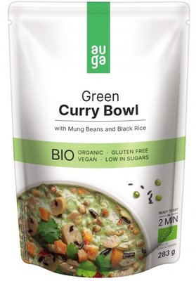 Obrázek Auga BIO Green Curry Bowl se zeleným kari kořením, fazolemi mungo a černou rýží